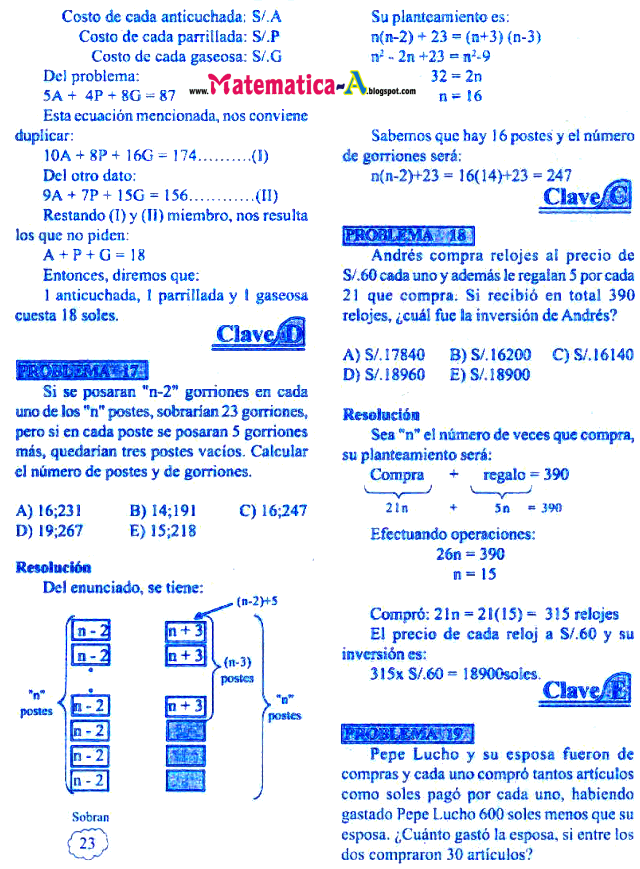 planteo de ecuaciones ejercicios resueltos
